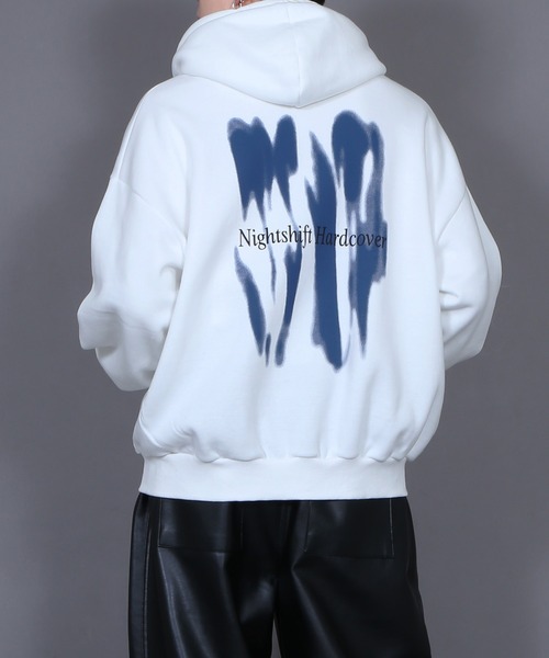 Figments（フィグメンツ）の「Nightshiftジップパーカー（パーカー・レディース・ブラック/ホワイト・FREE）」の5枚目の写真