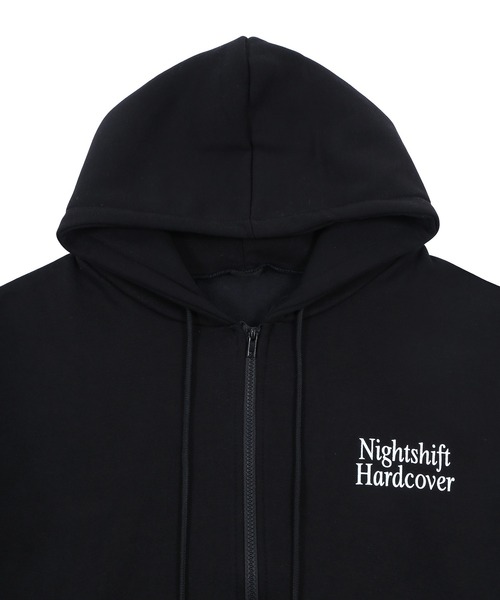 Figments（フィグメンツ）の「Nightshiftジップパーカー（パーカー・レディース・ブラック/ホワイト・FREE）」の9枚目の写真