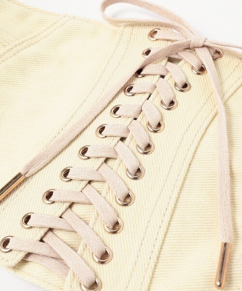 Ray BEAMS(レイビームス)の「Ray BEAMS / コルセット ベルト(ベルト・レディース・ブルー/ナチュラル・ONE SIZE)」の5枚目の写真