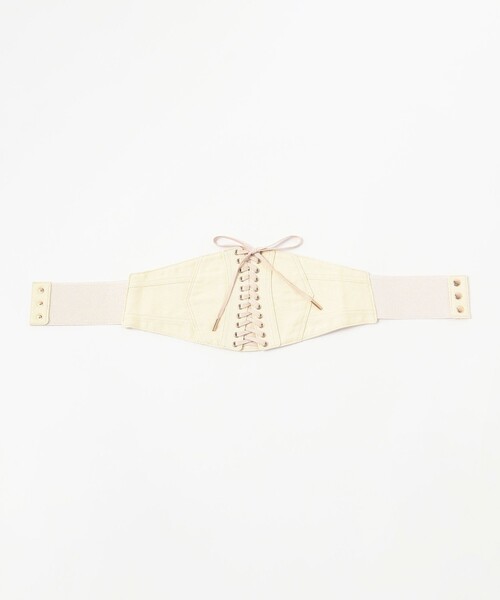 Ray BEAMS(レイビームス)の「Ray BEAMS / コルセット ベルト(ベルト・レディース・ブルー/ナチュラル・ONE SIZE)」の6枚目の写真