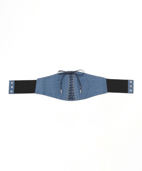 Ray BEAMS(レイビームス)の「Ray BEAMS / コルセット ベルト(ベルト・レディース・ブルー/ナチュラル・ONE SIZE)」の10枚目の写真