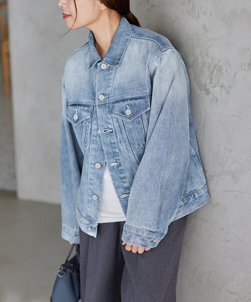 JOURNAL STANDARD（ジャーナルスタンダード）の「デニムジャケット（デニムジャケット・レディース・ブルー系その他/ホワイト・FREE）」の21枚目の写真