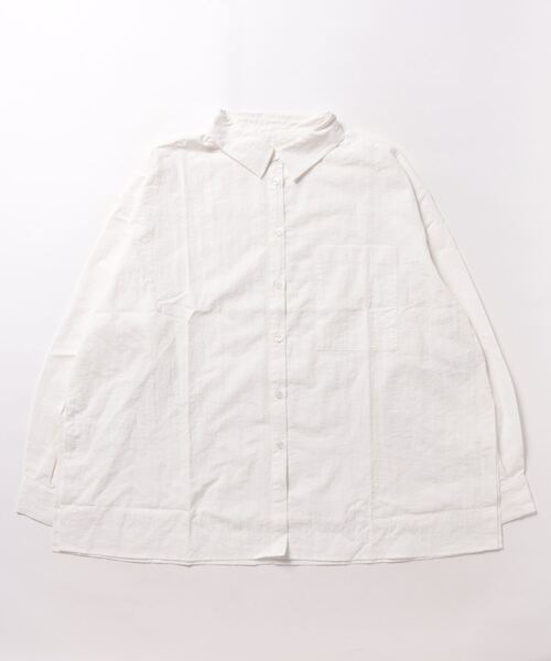 STYLEBLOCK(スタイルブロック)の「チュールマルチウェイカラー付きワッシャータフタブラウス(シャツ/ブラウス・レディース・ホワイト/ライトブルー/ホワイト系その他/ブラック・M)」の6枚目の写真