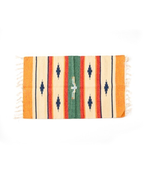 CONTROL FREAK / CTFK(コントロールフリーク)の「CONTROL FREAK(コントロールフリーク)MANGALICK SALES COTTON RUG(ラグ/マット・レディース・レッド/ネイビー/イエロー・FREE)」の3枚目の写真