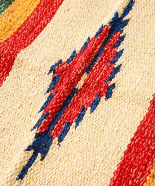 CONTROL FREAK / CTFK(コントロールフリーク)の「CONTROL FREAK(コントロールフリーク)MANGALICK SALES COTTON RUG(ラグ/マット・レディース・レッド/ネイビー/イエロー・FREE)」の5枚目の写真