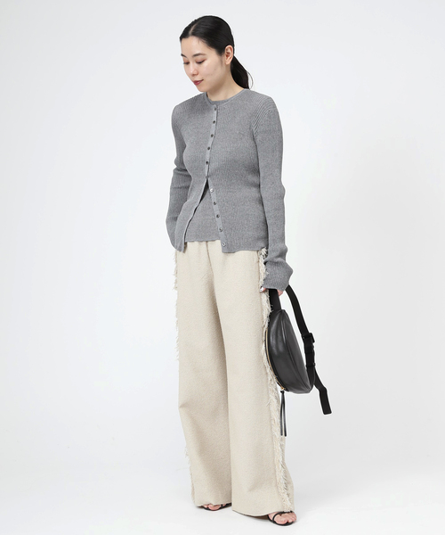 AP STUDIO(エーピーストゥディオ)の「ツイードフリンジパンツ(スラックス・レディース・ブラック/ベージュ・38/36)」の17枚目の写真