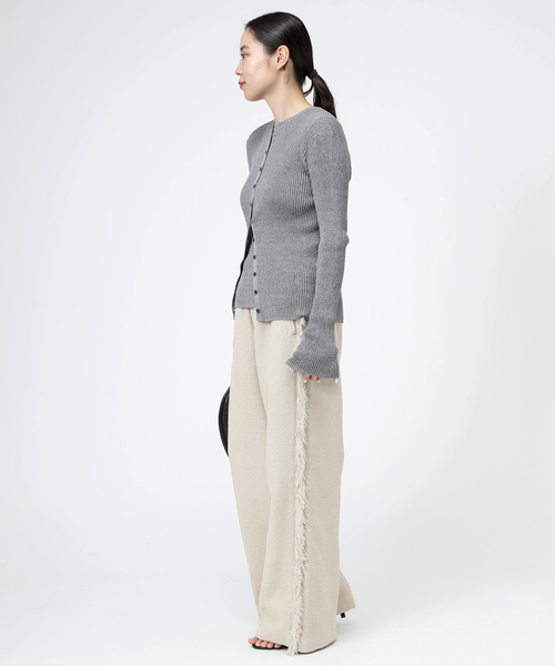 AP STUDIO(エーピーストゥディオ)の「ツイードフリンジパンツ(スラックス・レディース・ブラック/ベージュ・38/36)」の18枚目の写真