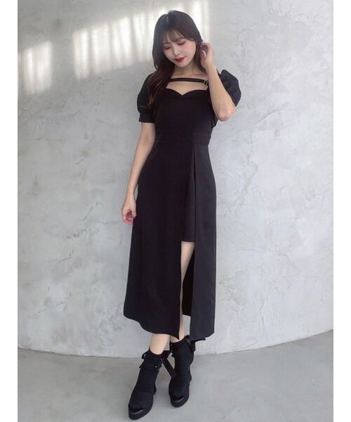 EATME（イートミー）の「ベルテッドスリットワンピース（ワンピース