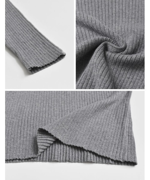 Re:EDIT（リエディ）の「[2024SS COLLECTION]配色ラインクルーネックリブニットトップス（ニット/セーター・レディース・グレー系その他/ホワイト系その他/ブラック系その他・LARGE/MEDIUM）」の21枚目の写真
