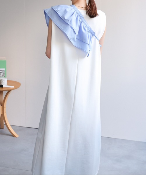 sakishimatokyo(サキシマトーキョー)の「<美シルエット>ショルダータックワンピース(ワンピース・レディース・ブラック/レッド/オフホワイト/グレー・FREE)」の21枚目の写真