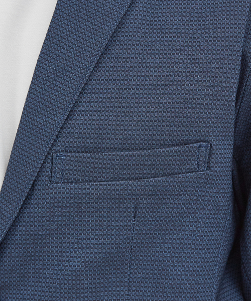 ABAHOUSE GRAY（アバハウスグレイ）の「【セットアップ対応 / ハイパーストレッチ】バーズアイ ジャケット（テーラードジャケット・メンズ・ネイビー/グレイッシュベージュ/ブルー/チャコールグレー・44/46/48/50）」の13枚目の写真