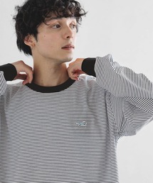 PENNEYS | 【THE FOX】ピンボーダー/ワンポイントロゴクルーネックルーズロンT(Tシャツ/カットソー)