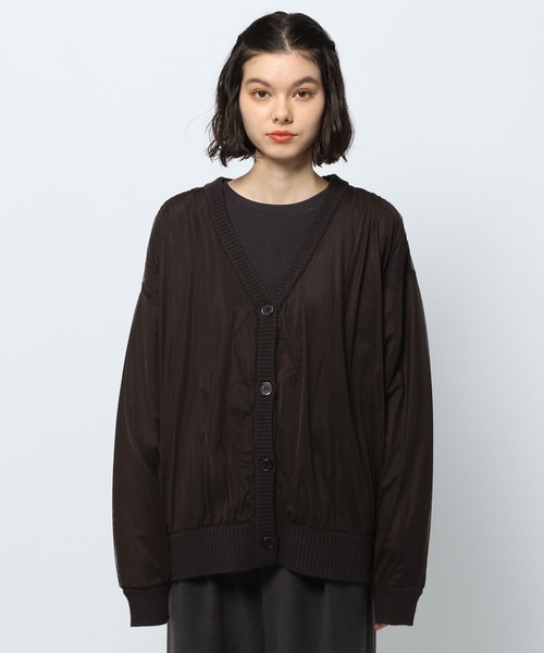 niko and...（ニコアンド）の「チュールドッキングVカーディガン（カーディガン/ボレロ・レディース・オレンジ/アイボリー/ブラック・SHORT/LONG）」の11枚目の写真