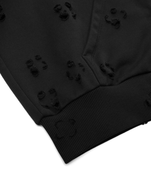 JNBY(ジェーエヌビーワイ)の「Laser-cut Floral Hooded Sweatshirt(パーカー・レディース・ブラック/ホワイト・40/38/36)」の20枚目の写真