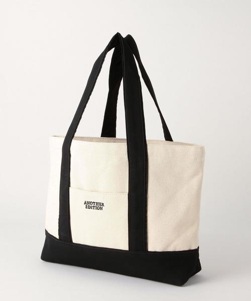 Another Edition(アナザーエディション)の「キャンバストートMサイズ/AE CANVAS TOTE M(トートバッグ・レディース・ホワイト/ブラック/ブラウン・フリー)」の9枚目の写真
