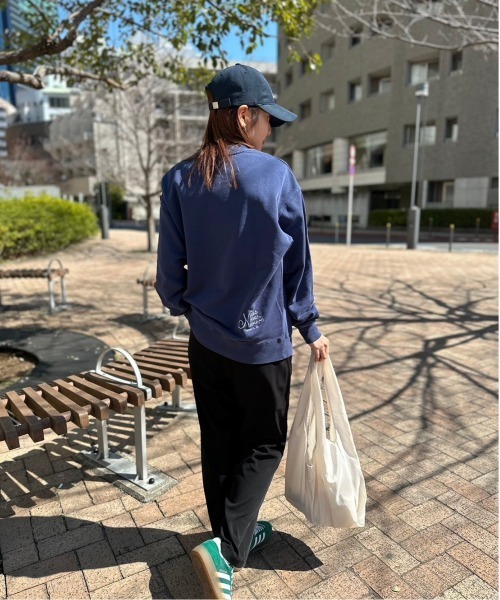 kaoyorinakami(カオヨリナカミ)の「kaonaka eco bag / カオナカエコバック(エコバッグ/サブバッグ・メンズ・ブラック/アイボリー・FREE)」の8枚目の写真