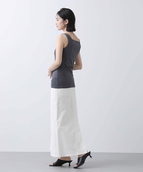 Gready Brilliant（グレディブリリアン）の「フライス２ｗａｙタンク（タンクトップ・レディース・ライトグレー/オフホワイト/チャコールグレー/ライトブルー・38）」の13枚目の写真