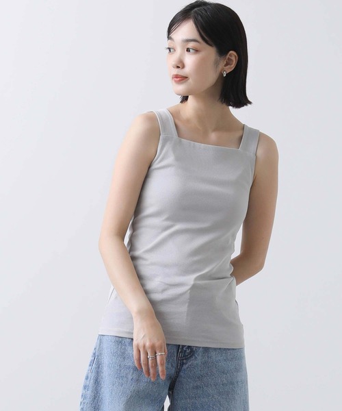 Gready Brilliant（グレディブリリアン）の「フライス２ｗａｙタンク（タンクトップ・レディース・ライトグレー/オフホワイト/チャコールグレー/ライトブルー・38）」の18枚目の写真