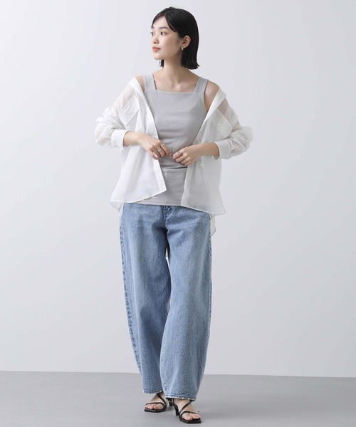 Gready Brilliant（グレディブリリアン）の「フライス２ｗａｙタンク（タンクトップ・レディース・ライトグレー/オフホワイト/チャコールグレー/ライトブルー・38）」の22枚目の写真