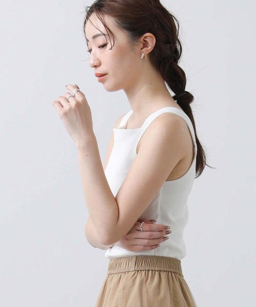 Gready Brilliant（グレディブリリアン）の「フライス２ｗａｙタンク（タンクトップ・レディース・ライトグレー/オフホワイト/チャコールグレー/ライトブルー・38）」の8枚目の写真