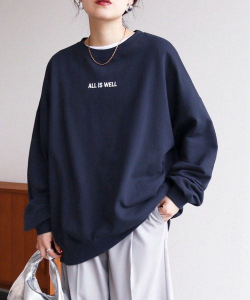 reca（レカ）の「ちびロゴスウェット（Tシャツ/カットソー・レディース・ネイビー/グレー/オフホワイト・FREE）」の2枚目の写真
