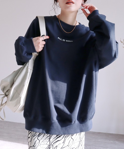reca（レカ）の「ちびロゴスウェット（Tシャツ/カットソー・レディース・ネイビー/グレー/オフホワイト・FREE）」の7枚目の写真