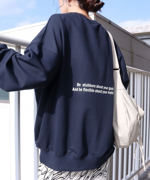 reca（レカ）の「ちびロゴスウェット（Tシャツ/カットソー・レディース・ネイビー/グレー/オフホワイト・FREE）」の9枚目の写真