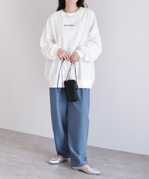 reca（レカ）の「ちびロゴスウェット（Tシャツ/カットソー・レディース・ネイビー/グレー/オフホワイト・FREE）」の6枚目の写真