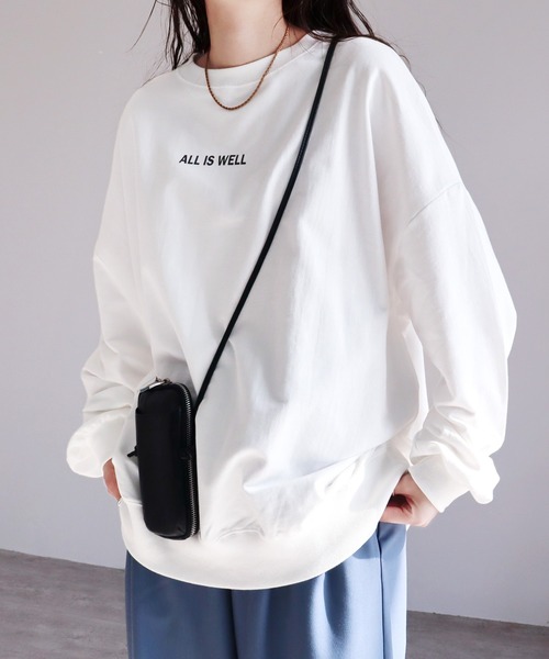 reca（レカ）の「ちびロゴスウェット（Tシャツ/カットソー・レディース・ネイビー/グレー/オフホワイト・FREE）」の5枚目の写真