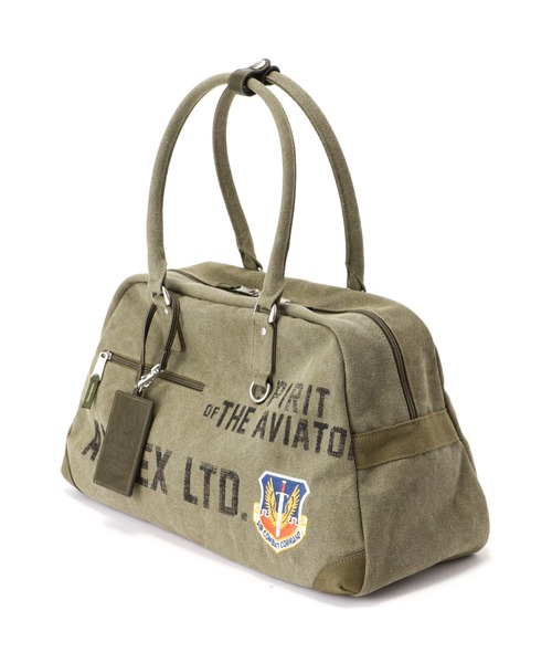 AVIREX(アヴィレックス)の「STENCIL BOSTON BAG/ステンシルボストンバッグ(ボストンバッグ・レディース・オリーブ・FREE)」の6枚目の写真