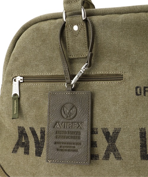 AVIREX(アヴィレックス)の「STENCIL BOSTON BAG/ステンシルボストンバッグ(ボストンバッグ・レディース・オリーブ・FREE)」の10枚目の写真
