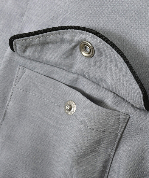 WASK（ワスク）の「【接触冷感】ファンマートロストレッチパイピングバイカラーシャツ(100~160cm)（シャツ/ブラウス・キッズ・グレー・110cm/120cm/140cm/150cm/160cm/130cm/100cm）」の6枚目の写真