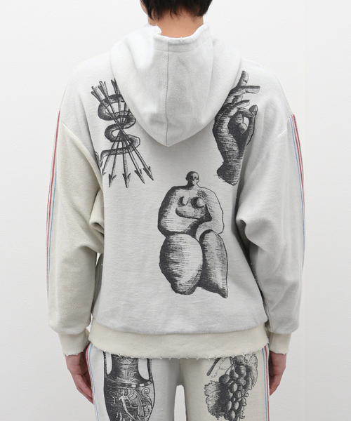 EDIFICE(エディフィス)の「【untitled artworks / アンタイトルドアートワークス】Hoodie Reversed Double(パーカー・メンズ・アイボリー・SMALL)」の7枚目の写真