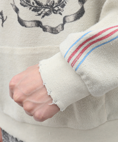 EDIFICE(エディフィス)の「【untitled artworks / アンタイトルドアートワークス】Hoodie Reversed Double(パーカー・メンズ・アイボリー・SMALL)」の12枚目の写真