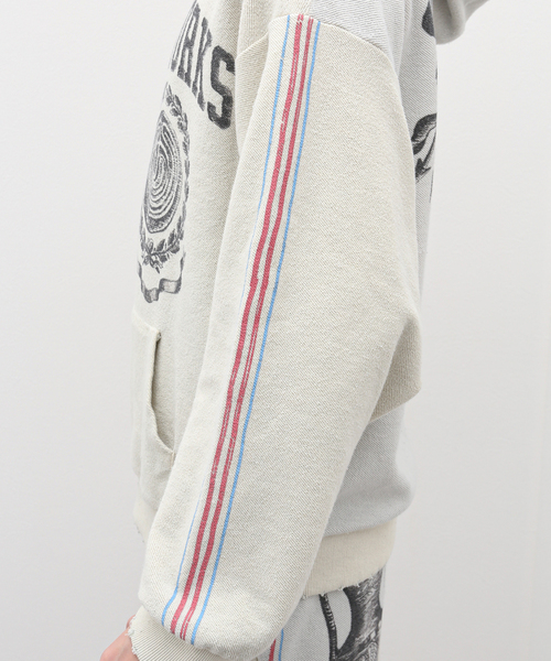 EDIFICE(エディフィス)の「【untitled artworks / アンタイトルドアートワークス】Hoodie Reversed Double(パーカー・メンズ・アイボリー・SMALL)」の13枚目の写真