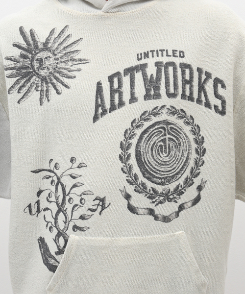 EDIFICE(エディフィス)の「【untitled artworks / アンタイトルドアートワークス】Hoodie Reversed Double(パーカー・メンズ・アイボリー・SMALL)」の17枚目の写真