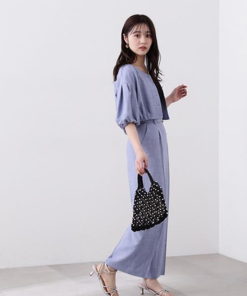 PROPORTION BODY DRESSING（プロポーションボディドレッシング）の「タックワイドパンツ / 1214130407（その他パンツ・レディース・ホワイト系その他/ブラック/ブルー・SMALL/MEDIUM）」の3枚目の写真