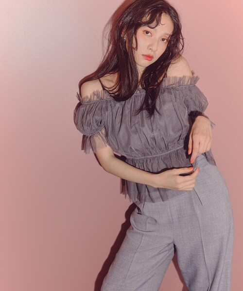 PROPORTION BODY DRESSING（プロポーションボディドレッシング）の「タックワイドパンツ / 1214130407（その他パンツ・レディース・ホワイト系その他/ブラック/ブルー・SMALL/MEDIUM）」の20枚目の写真