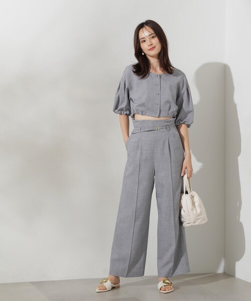 PROPORTION BODY DRESSING（プロポーションボディドレッシング）の「タックワイドパンツ / 1214130407（その他パンツ・レディース・ホワイト系その他/ブラック/ブルー・SMALL/MEDIUM）」の21枚目の写真