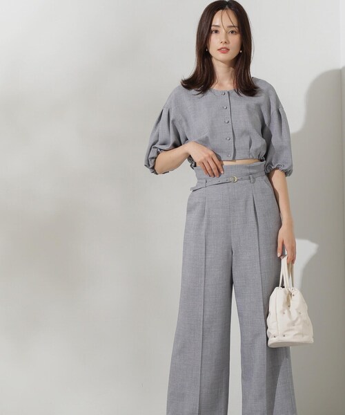 PROPORTION BODY DRESSING（プロポーションボディドレッシング）の「タックワイドパンツ / 1214130407（その他パンツ・レディース・ホワイト系その他/ブラック/ブルー・SMALL/MEDIUM）」の22枚目の写真