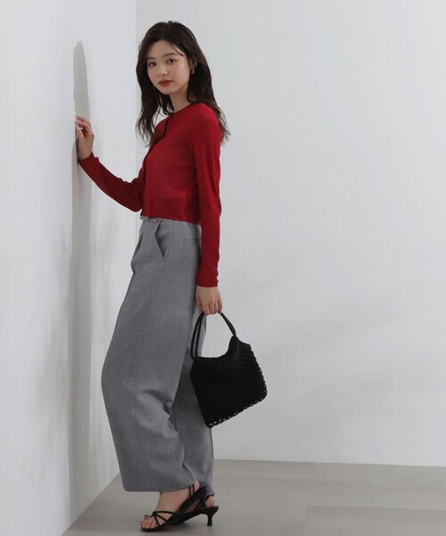 PROPORTION BODY DRESSING（プロポーションボディドレッシング）の「タックワイドパンツ / 1214130407（その他パンツ・レディース・ホワイト系その他/ブラック/ブルー・SMALL/MEDIUM）」の8枚目の写真