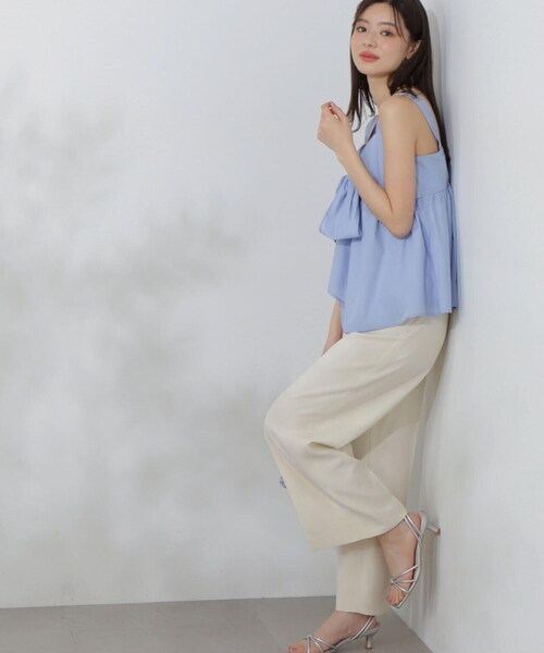 PROPORTION BODY DRESSING（プロポーションボディドレッシング）の「タックワイドパンツ / 1214130407（その他パンツ・レディース・ホワイト系その他/ブラック/ブルー・SMALL/MEDIUM）」の12枚目の写真