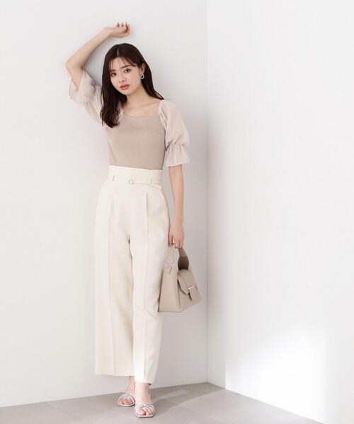 PROPORTION BODY DRESSING（プロポーションボディドレッシング）の「タックワイドパンツ / 1214130407（その他パンツ・レディース・ホワイト系その他/ブラック/ブルー・SMALL/MEDIUM）」の13枚目の写真