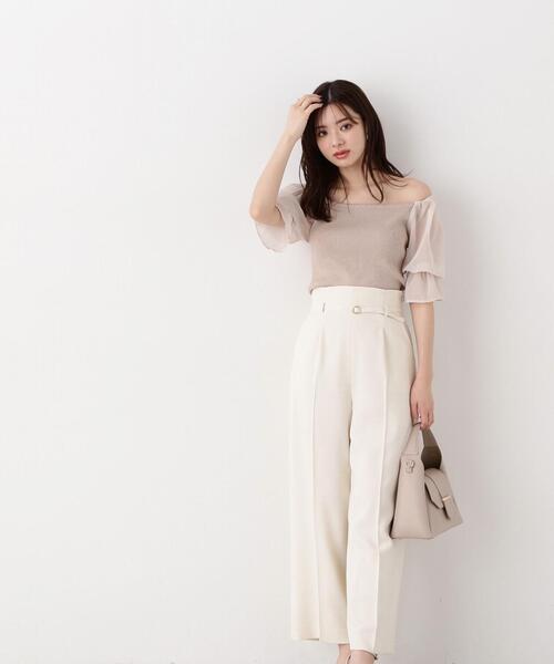 PROPORTION BODY DRESSING（プロポーションボディドレッシング）の「タックワイドパンツ / 1214130407（その他パンツ・レディース・ホワイト系その他/ブラック/ブルー・SMALL/MEDIUM）」の15枚目の写真