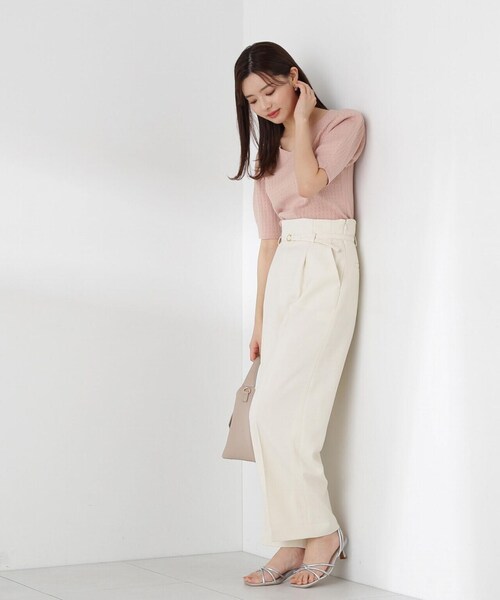 PROPORTION BODY DRESSING（プロポーションボディドレッシング）の「タックワイドパンツ / 1214130407（その他パンツ・レディース・ホワイト系その他/ブラック/ブルー・SMALL/MEDIUM）」の16枚目の写真