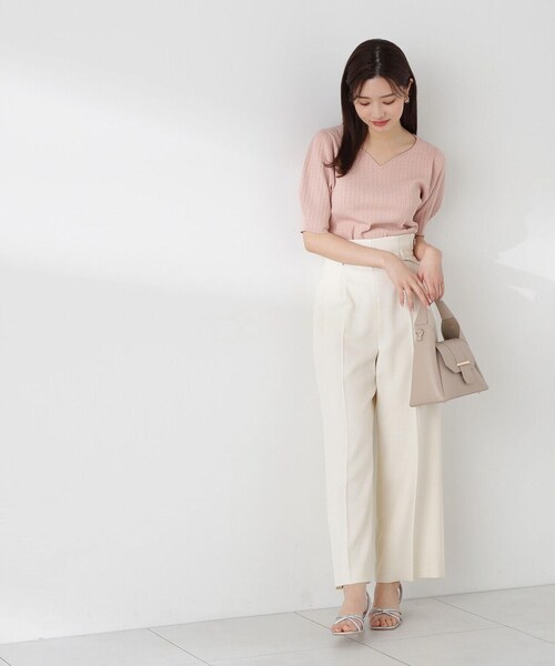 PROPORTION BODY DRESSING（プロポーションボディドレッシング）の「タックワイドパンツ / 1214130407（その他パンツ・レディース・ホワイト系その他/ブラック/ブルー・SMALL/MEDIUM）」の18枚目の写真