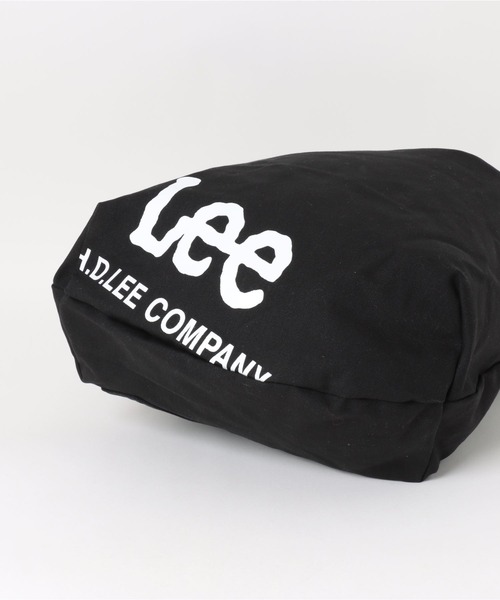 Lee（リー）の「Lee/リー BIG　ナナメプリント　ドローストリング　ショルダー（ショルダーバッグ・レディース・ブラック/ホワイト×シルバー/グレー/ホワイト・FREE）」の9枚目の写真