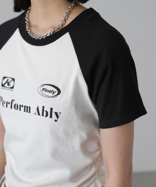 FREE'S MART(フリーズマート)の「◆ドロストラグランTシャツ(Tシャツ/カットソー・レディース・ホワイト/レッド・FREE)」の10枚目の写真