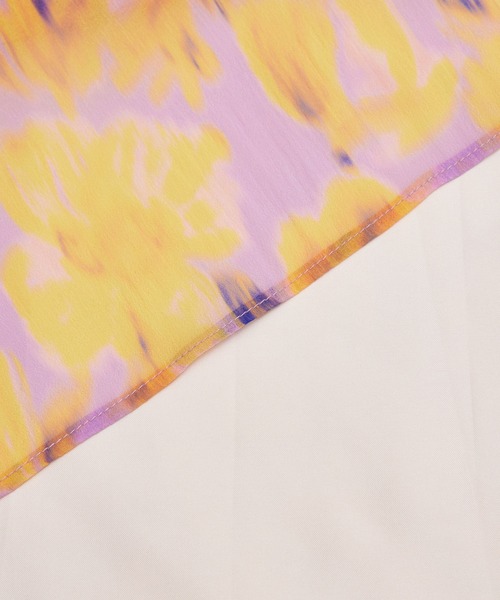 ROPE' PICNIC（ロペピクニック）の「ブラーフラワー柄スカート（スカート・レディース・ターコイズブルー/ラベンダー・38/36）」の16枚目の写真