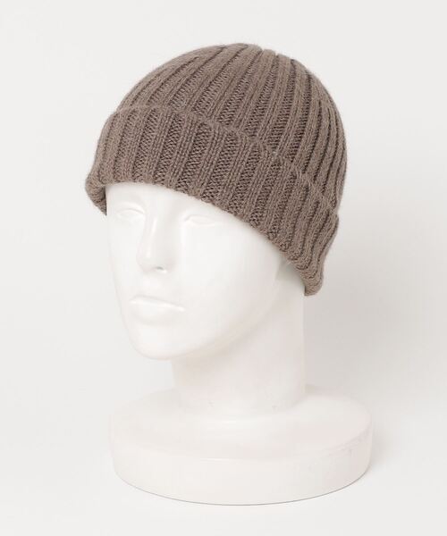 THE INOUE BROTHERS（ザイノウエブラザーズ）の「【THE INOUE BROTHERS】イノウエブラザーズ Rib Hat（ニットキャップ/ビーニー・メンズ・ブラック/グレー/ブラウン/ネイビー・ONE SIZE）」の3枚目の写真
